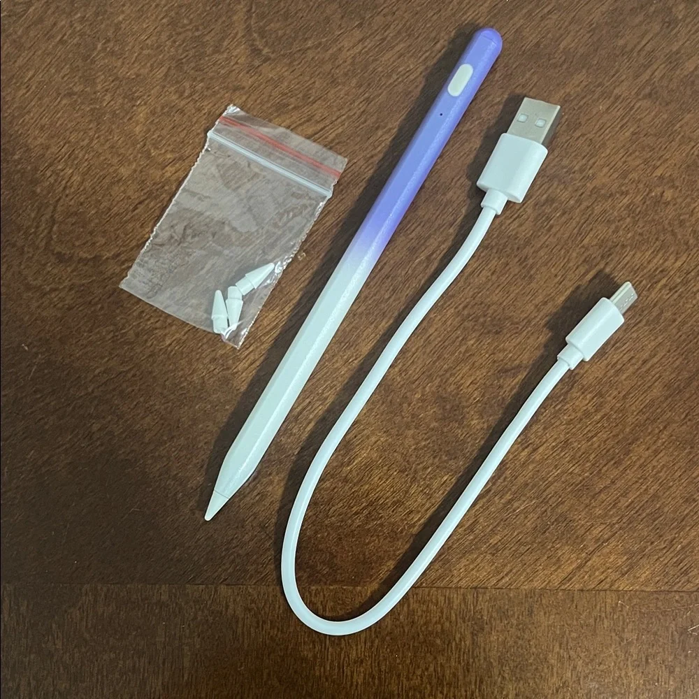 Stylus Pen for Tablets - Purple and White